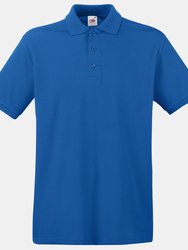 Premium Mens Short Sleeve Polo Shirt - Royal - Royal