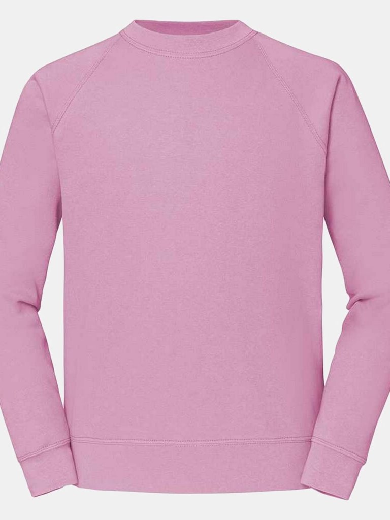 Unisex Adult Classic Raglan Sweatshirt - Light Pink - Light Pink