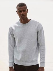 Unisex Adult Premium Drop Shoulder Sweatshirt - Heather Grey