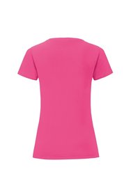 Womens/Ladies Iconic 150 T-Shirt - Fuchsia