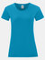 Womens/Ladies Iconic T-Shirt - Azure - Azure