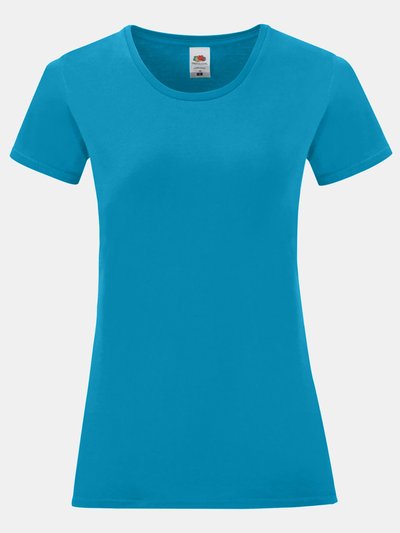 Fruit of the Loom Womens/Ladies Iconic T-Shirt - Azure product