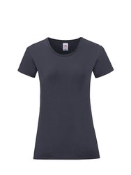 Womens/Ladies Iconic T-Shirt - Deep Navy - Deep Navy