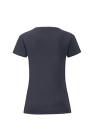 Womens/Ladies Iconic T-Shirt - Deep Navy
