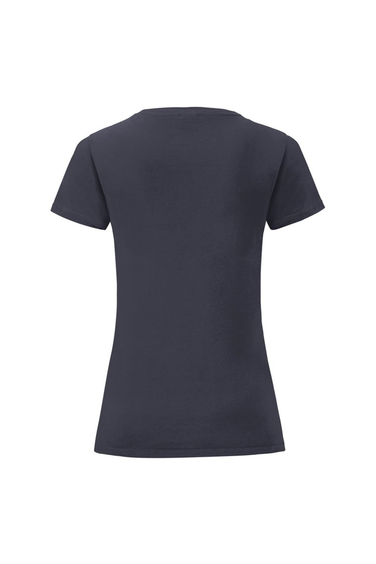 Womens/Ladies Iconic T-Shirt - Deep Navy