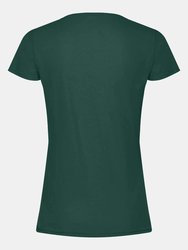 Womens/Ladies Iconic T-Shirt - Forest Green