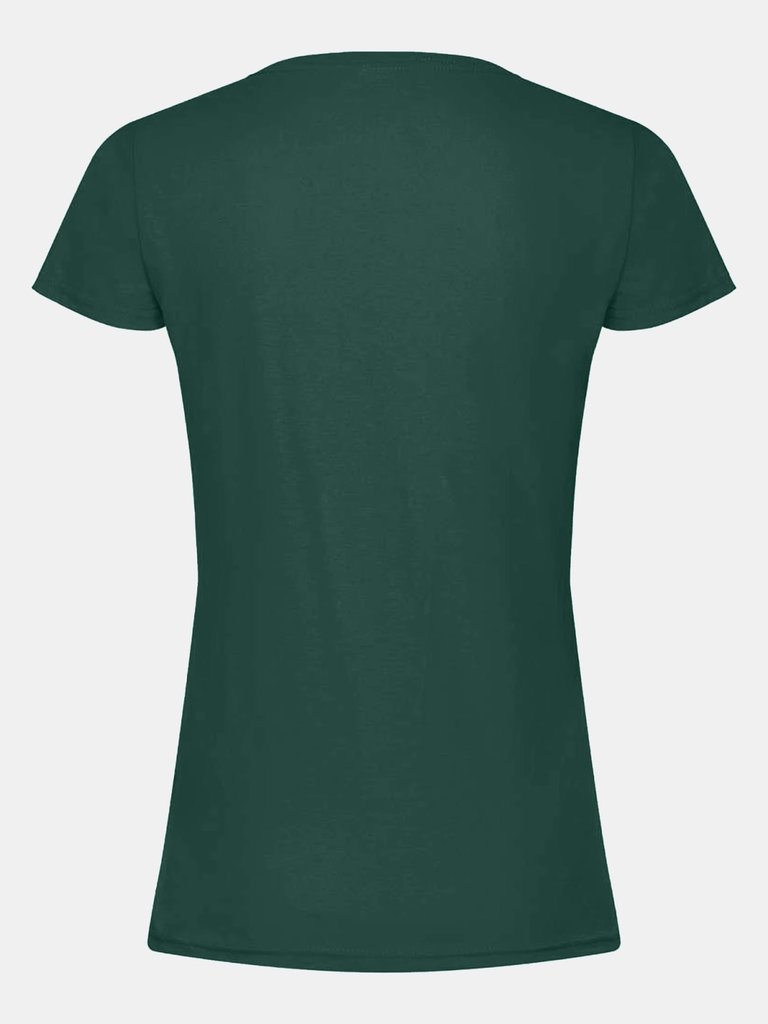 Womens/Ladies Iconic T-Shirt - Forest Green