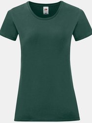 Womens/Ladies Iconic T-Shirt - Forest Green - Forest Green