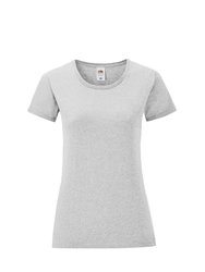Womens/Ladies Iconic T-Shirt - Heather Grey - Heather Grey