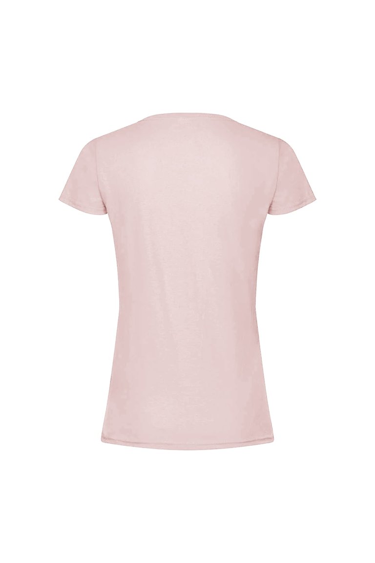 Womens/Ladies Iconic T-Shirt - Powder Rose