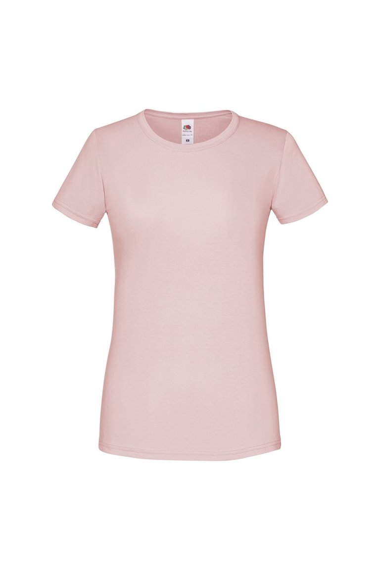 Womens/Ladies Iconic T-Shirt - Powder Rose - Powder Rose