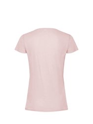 Womens/Ladies Iconic T-Shirt - Powder Rose