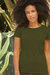 Womens/Ladies Short Sleeve Lady-Fit Original T-Shirt - Classic Olive