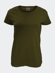 Womens/Ladies Short Sleeve Lady-Fit Original T-Shirt - Classic Olive - Classic Olive