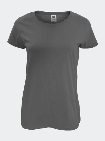 Fruit of the Loom Womens/Ladies Short Sleeve Lady-Fit Original T-Shirt - Light Graphite product
