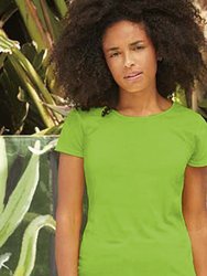 Womens/Ladies Short Sleeve Lady-Fit Original T-Shirt - Lime
