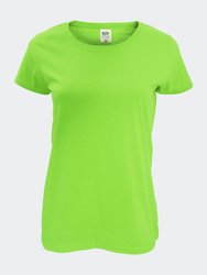 Womens/Ladies Short Sleeve Lady-Fit Original T-Shirt - Lime - Lime