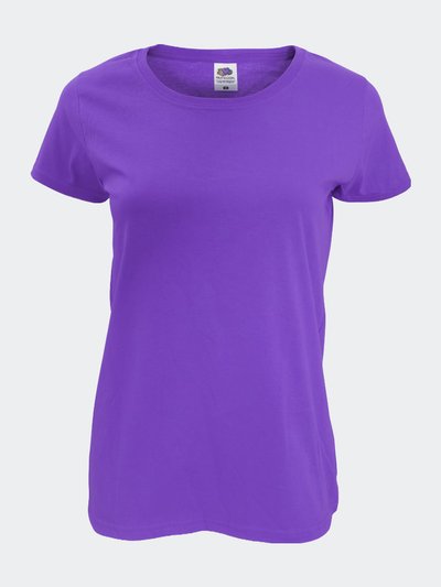 Fruit of the Loom Womens/Ladies Short Sleeve Lady-Fit Original T-Shirt - Purple product