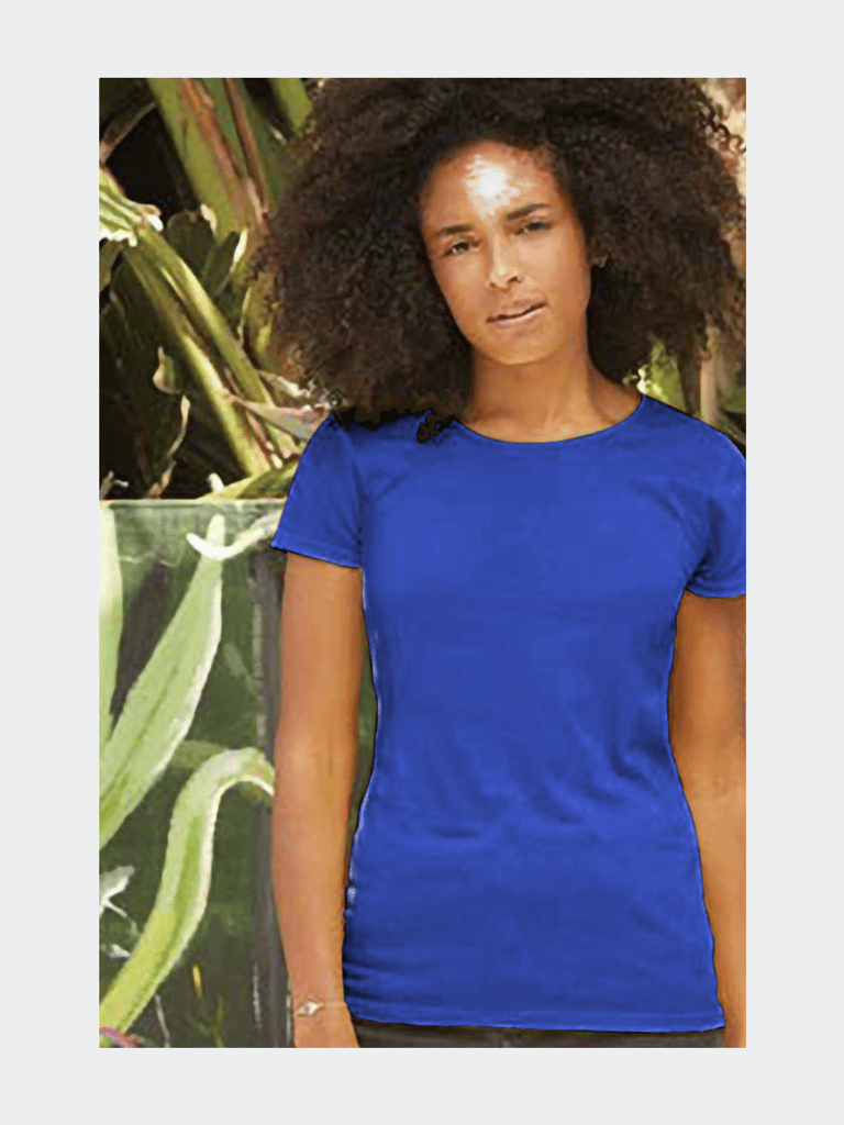 Womens/Ladies Short Sleeve Lady-Fit Original T-Shirt - Royal Blue