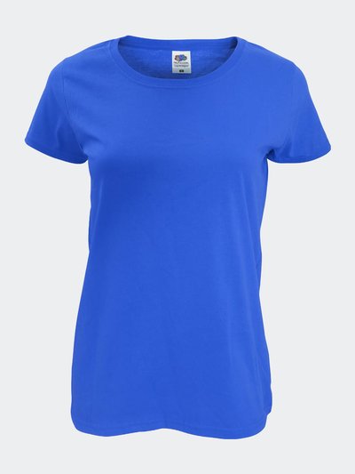 Fruit of the Loom Womens/Ladies Short Sleeve Lady-Fit Original T-Shirt - Royal Blue product