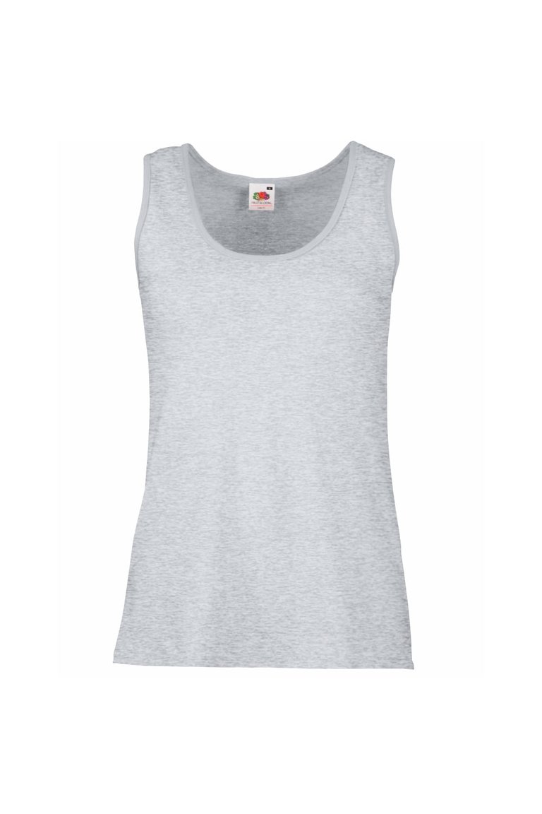 Womens Lady-Fit Valueweight Vest - Heather Gray