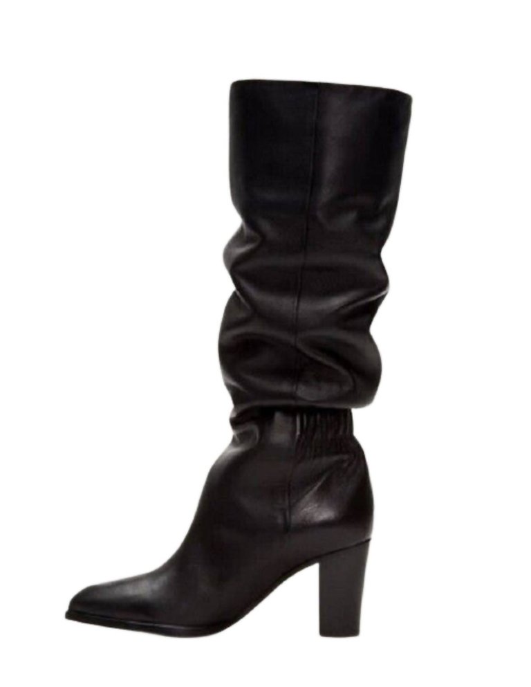 June Slouch Tall Boot - Black