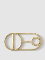 Crest 2 Bottle Opener - Brass