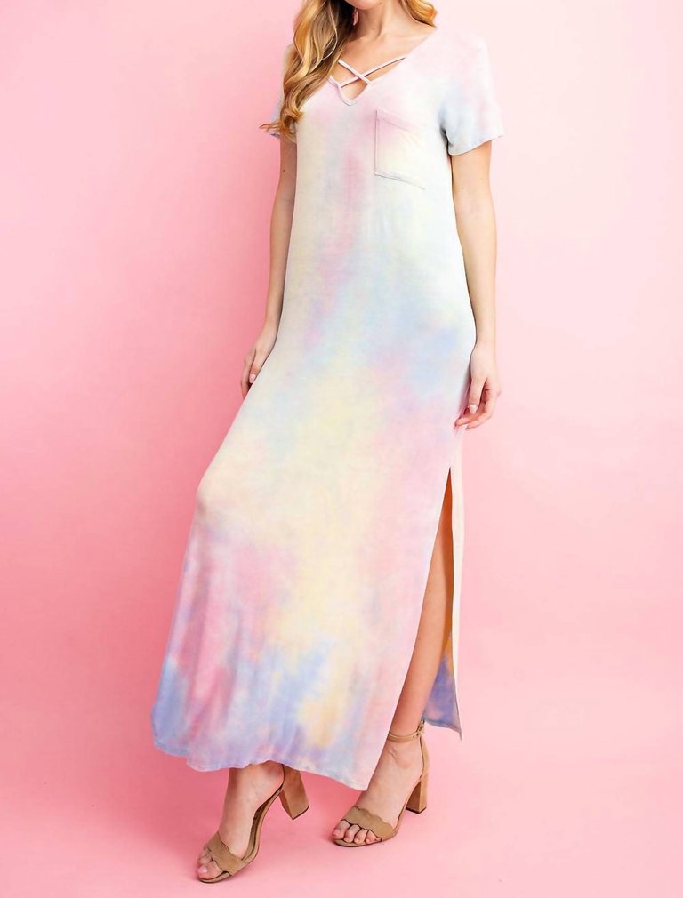 Tie Dye Long Dress - Rainbow