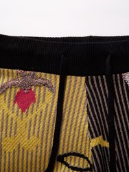 Cali Jacquard Knit Trousers
