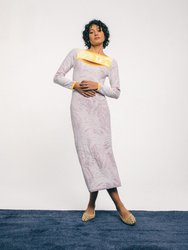 Fully Fashioning | Jayleen Jacquard Maxi Dress - Pink