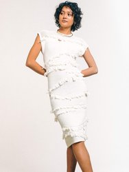 Halle Layered Dress - White