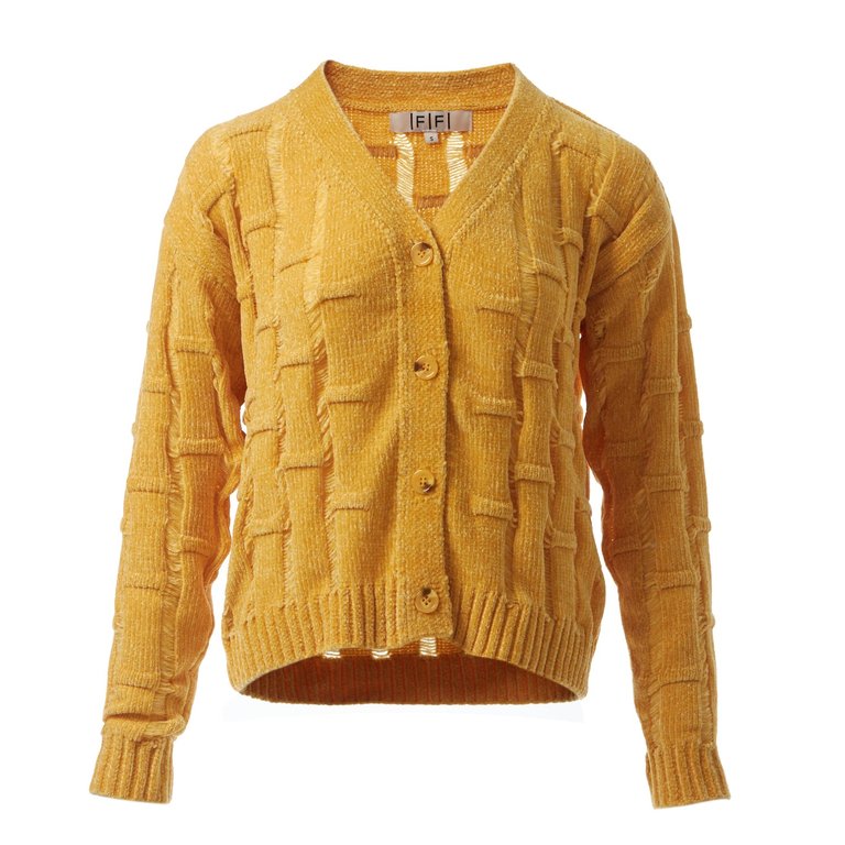 Lennox Ottoman Knit Cardigan - Citrine