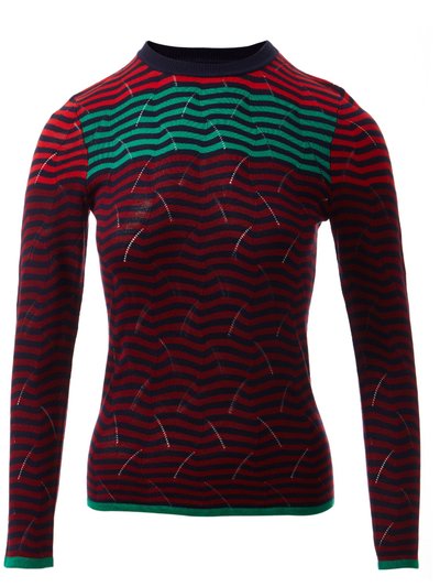Fully Fashioning Mia Transfer Stitch Colour-blocking Pullover product