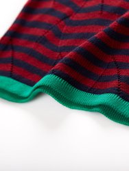 Mia Transfer Stitch Colour-blocking Pullover