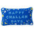 Happy Challah Days Needlepoint Pillow In Sky Blue - Sky Blue