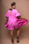 Neena Tiered Kaftan Mini Dress - Carmine Rose