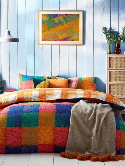 Furn Alma Checked Duvet Set Multicolored - Twin/UK - Single product