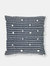 Arlo Throw Pillow Cover (One Size) - Charcoal/Natural