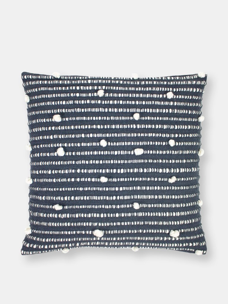 Arlo Throw Pillow Cover (One Size) - Charcoal/Natural