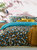 Ayanna Leopard Print Duvet Set Teal - Queen/UK King