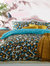 Ayanna Leopard Print Duvet Set Teal - Queen/UK King - Teal