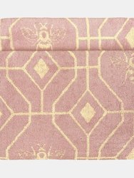Bee Deco Geometric Jacquard Bath Towel - Blush - Blush