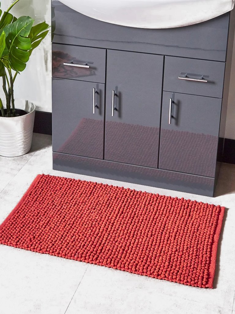 Bobble Bath Mat Red Clay - One Size