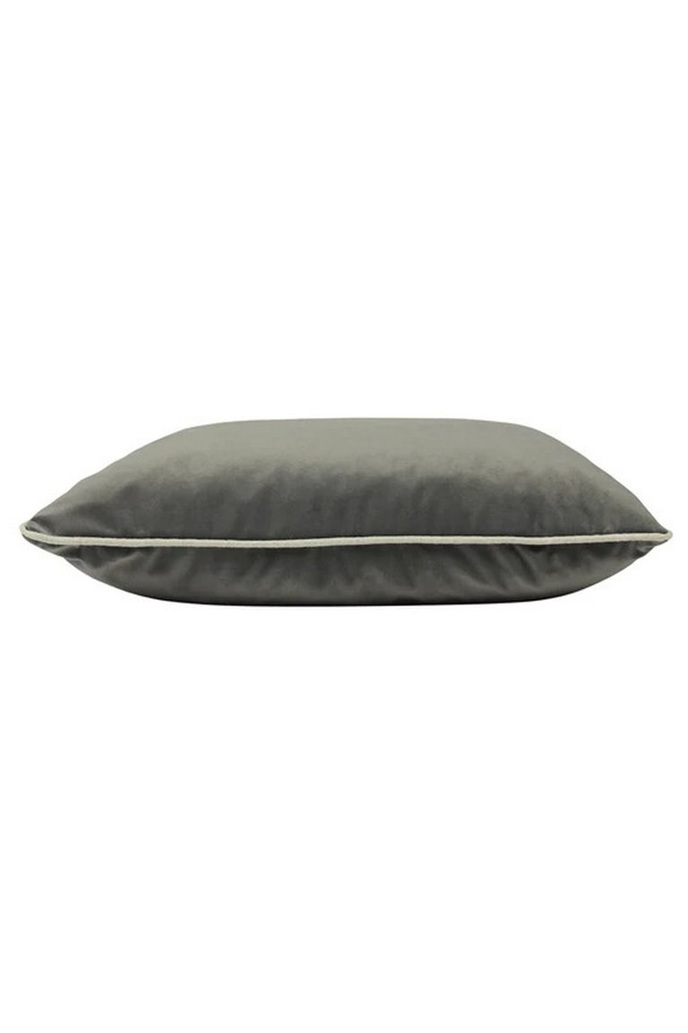 Cohen Velvet Throw Pillow Cover- Steel Grey