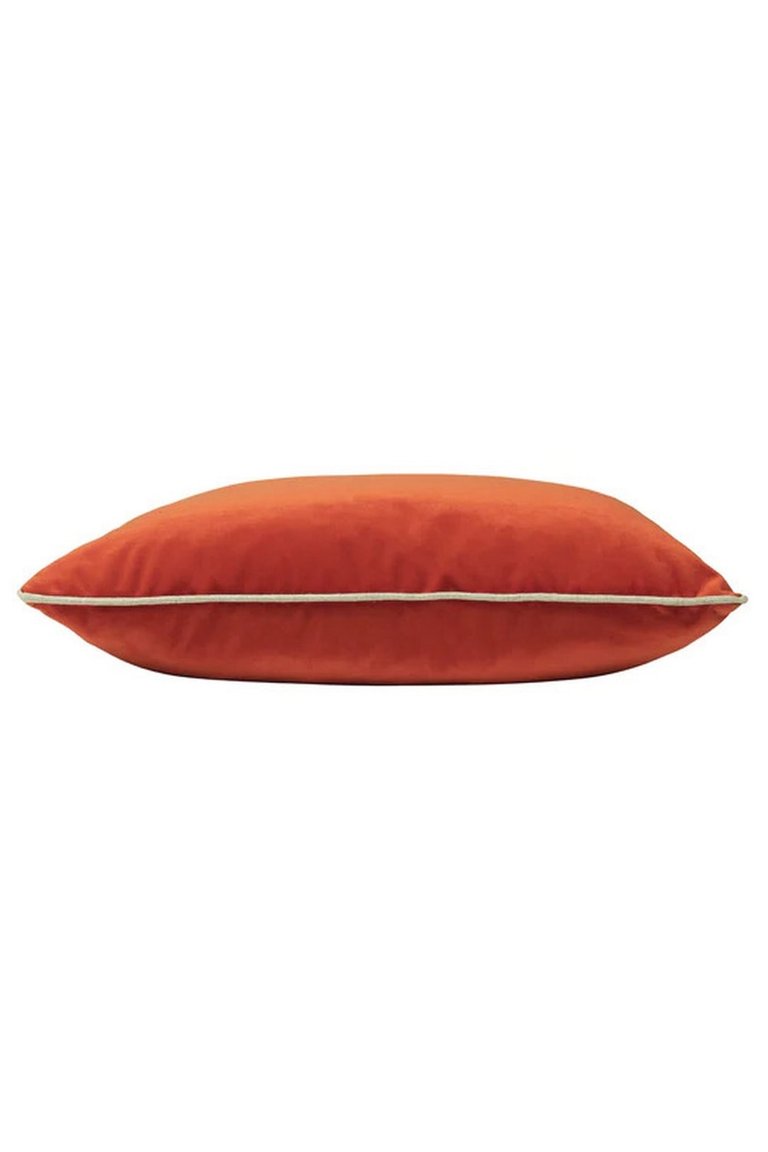 Cohen Velvet Throw Pillow Cover- Tangerine