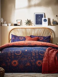 Constellation Duvet Set - Bronze/Navy (Twin) - Bronze/Navy