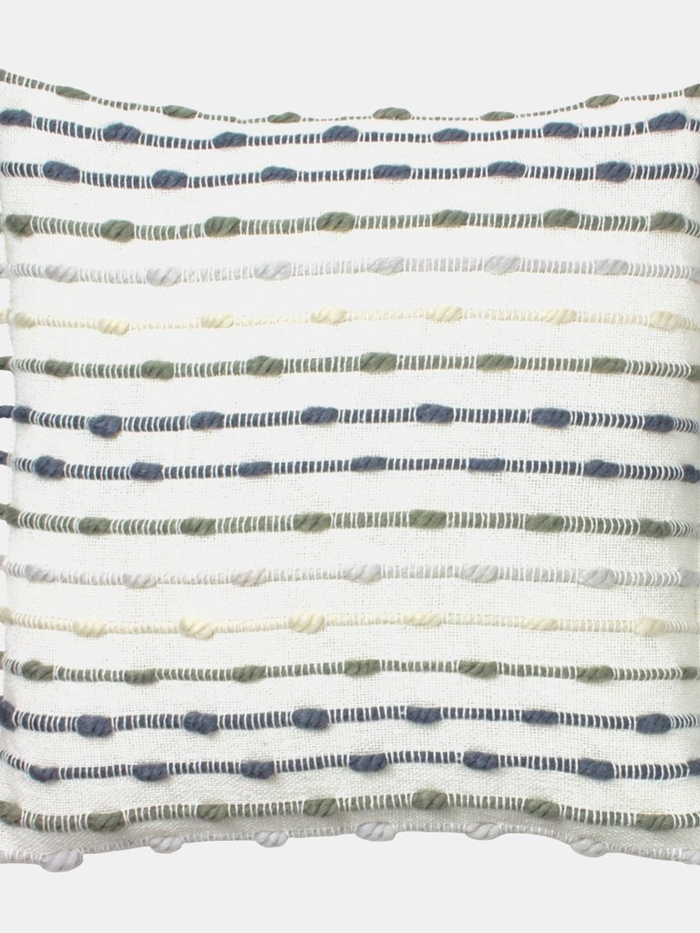 Dhadit Stripe Throw Pillow Cover - Natural/Gray - Natural/Gray