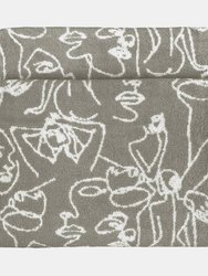 Everybody Abstract Jacquard Bath Towel - Gray - Gray