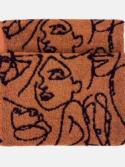 Furn Everybody Abstract Jacquard Hand Towel - Pecan product