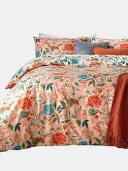 Furn Azalea Floral Duvet Set (Pink) (Queen) (UK - King) - Pink